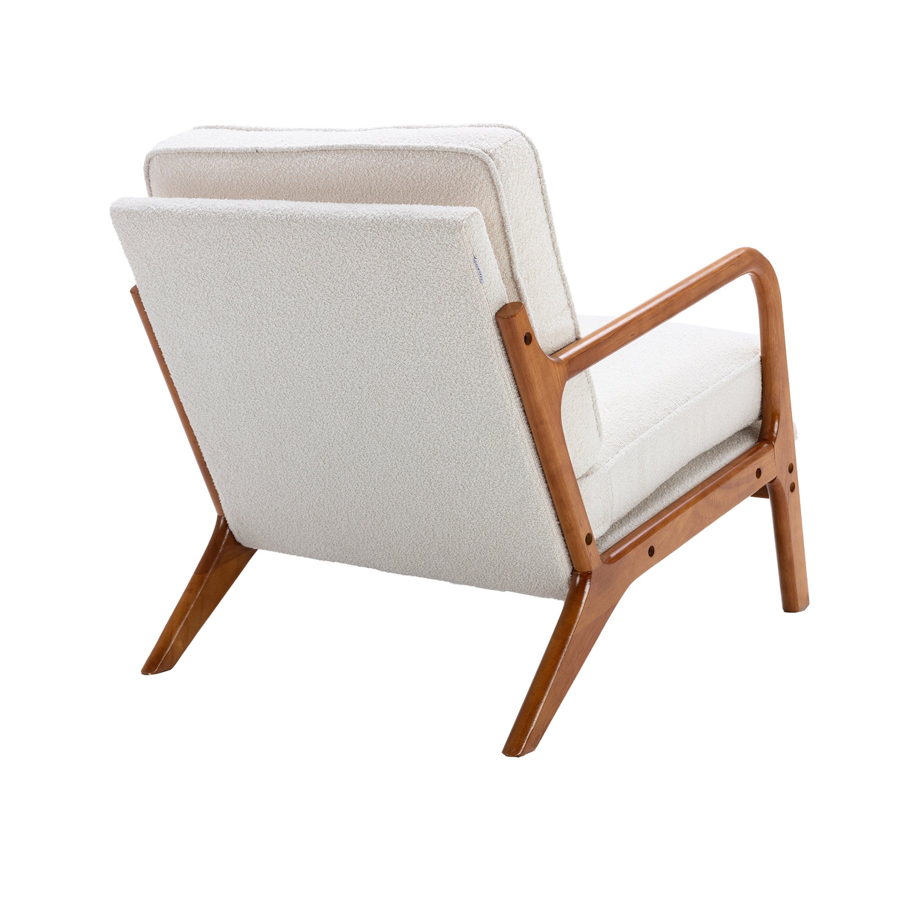 Modern Accent Wood Frame Lounge Chair