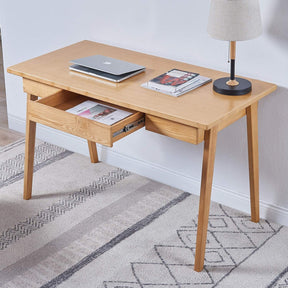 Home Office Computer Desk with 1 Drawer in Solid Wood Finish