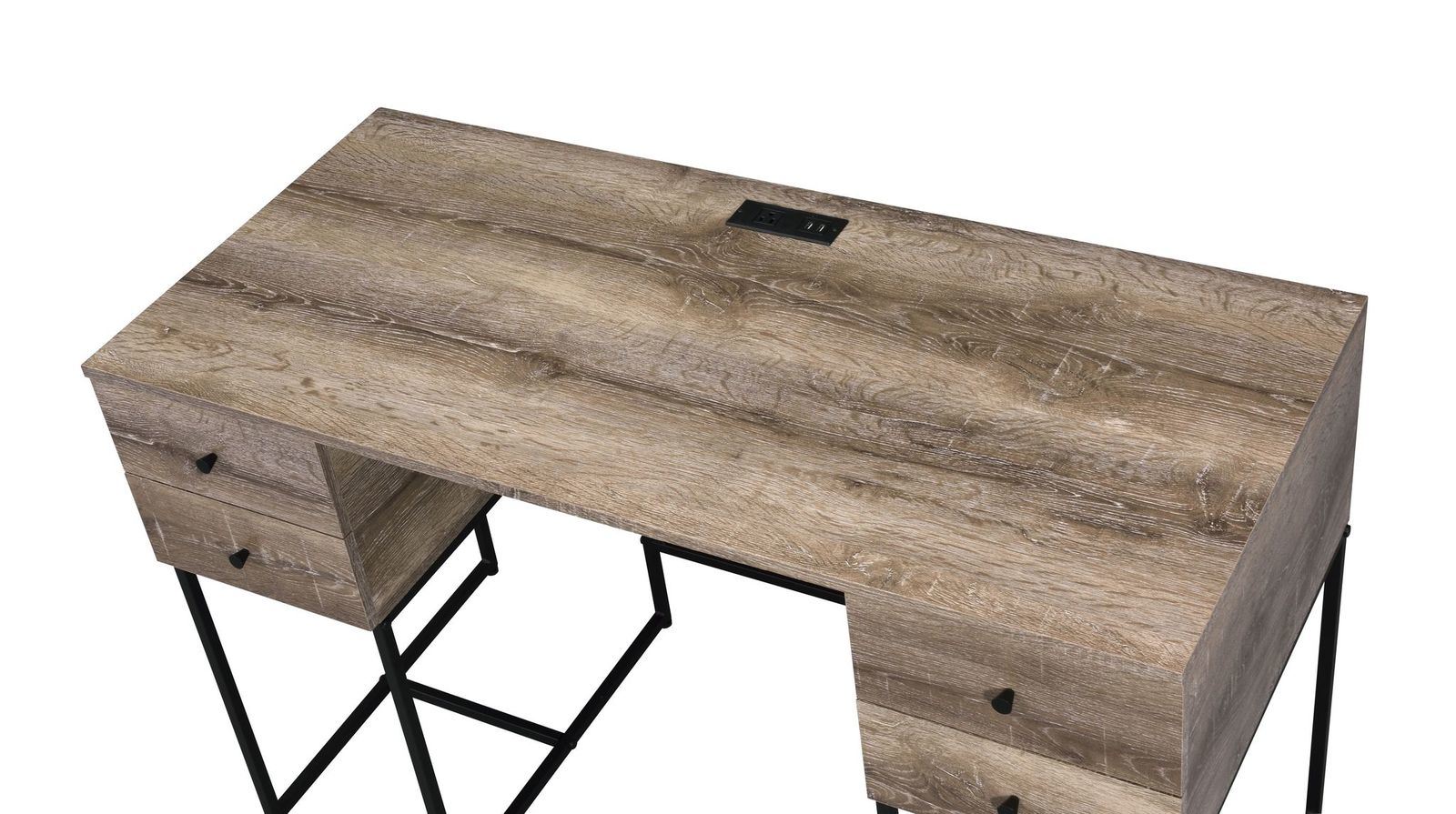 Desirre Writing Desk in Rustic Oak Finish