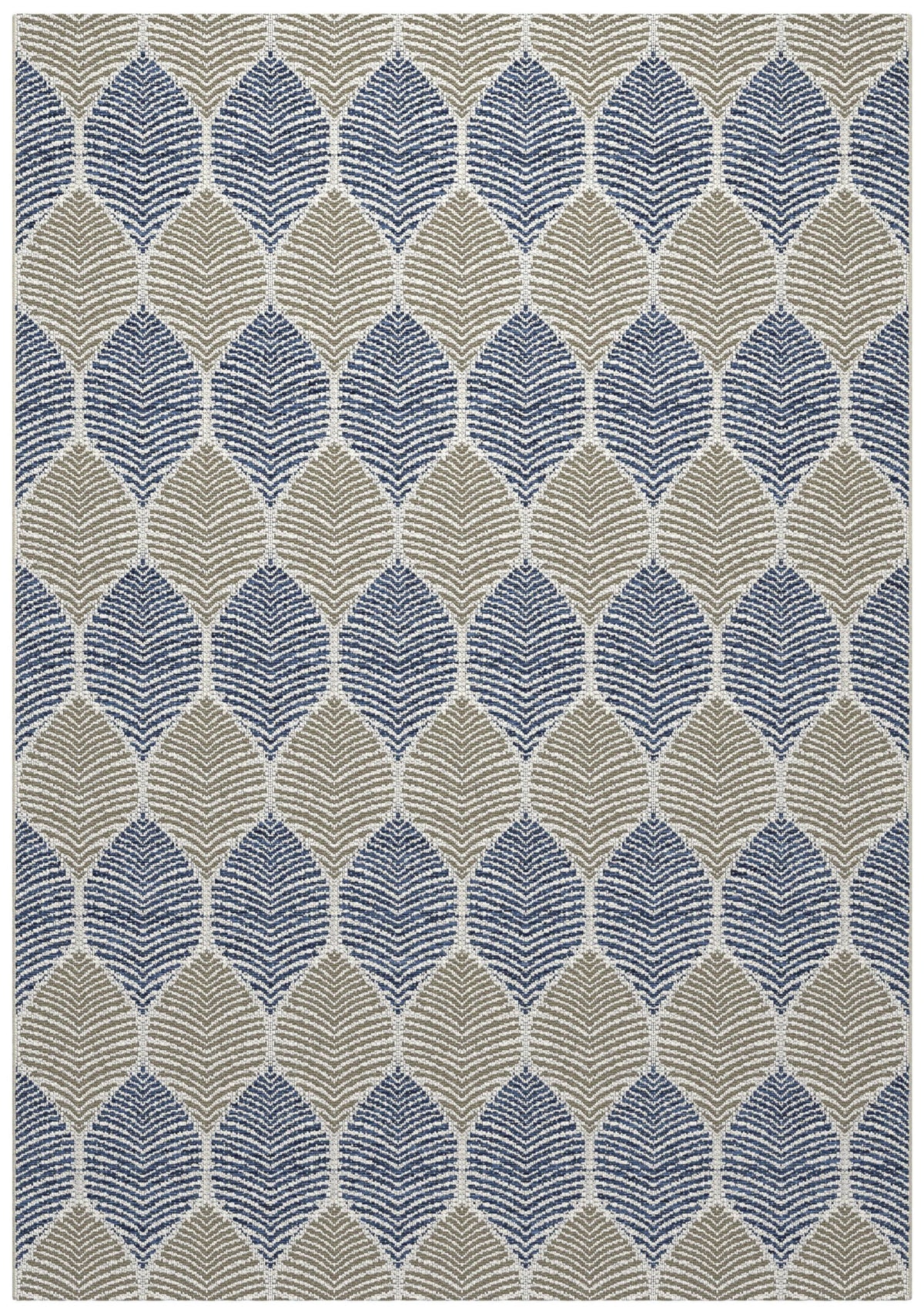 Foliage Blue, Beige Indoor Rug