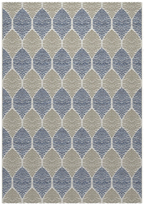 Foliage Blue, Beige Indoor Rug