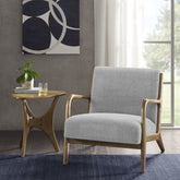 Modern Linen Lounge Chair