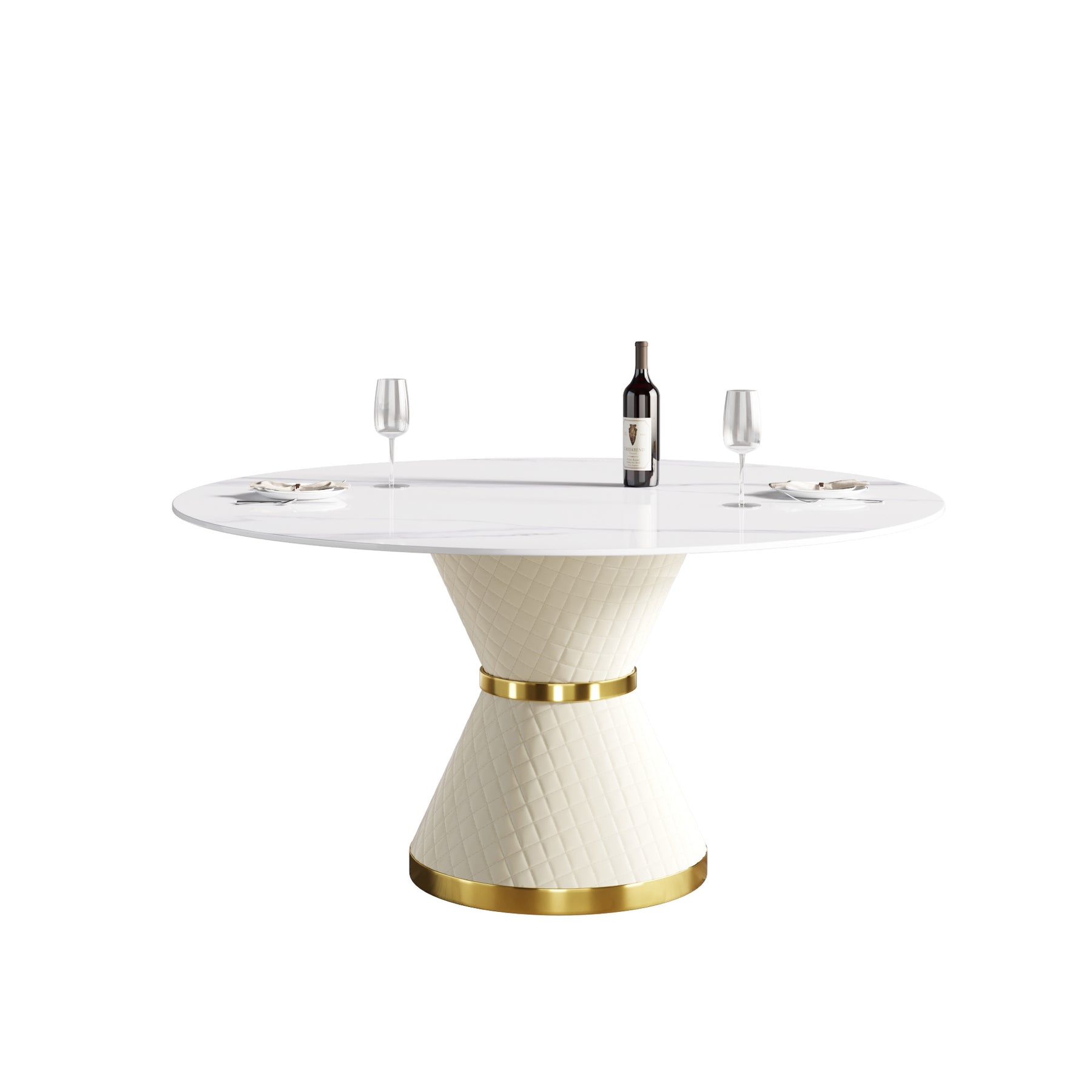 Modern artificial stone round Dining Table