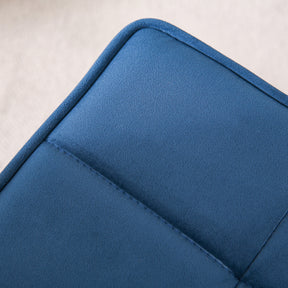 Blue Fabric Bench