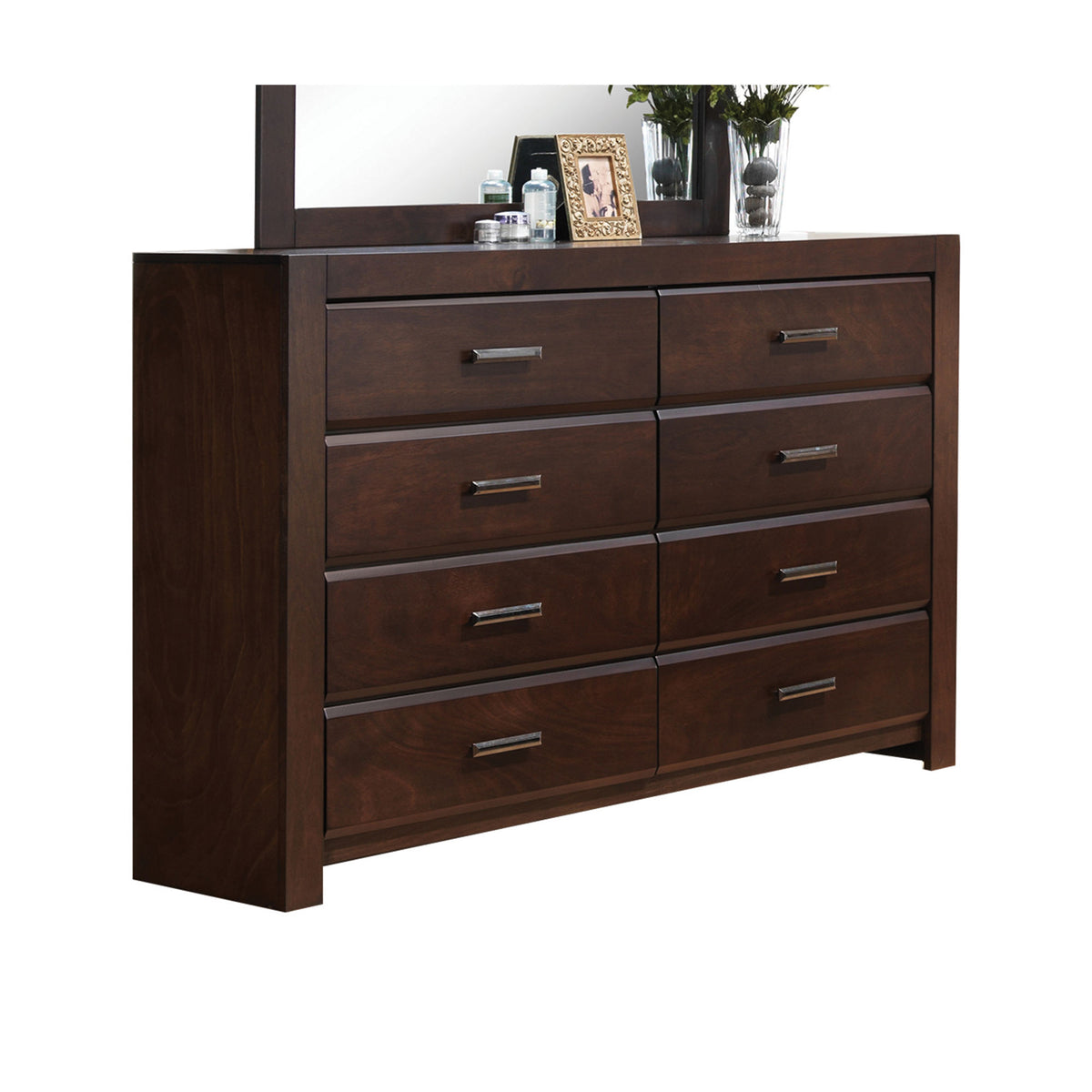 Oberreit Dresser with Eight Drawers in Walnut