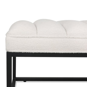 Upholstered Bench with Metal Base for Bedroom and Entryway