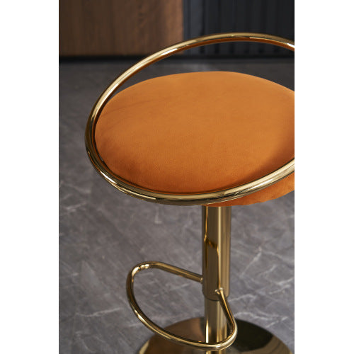 velvet Padded 360° Swivel Bar Stools (Set of 2)