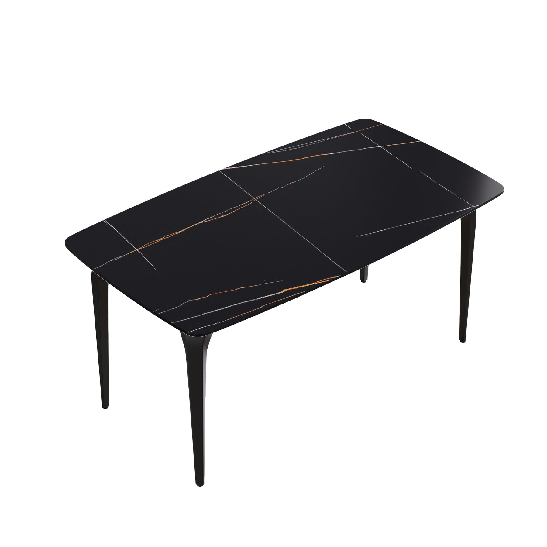 Modern artificial stone black Dining Table