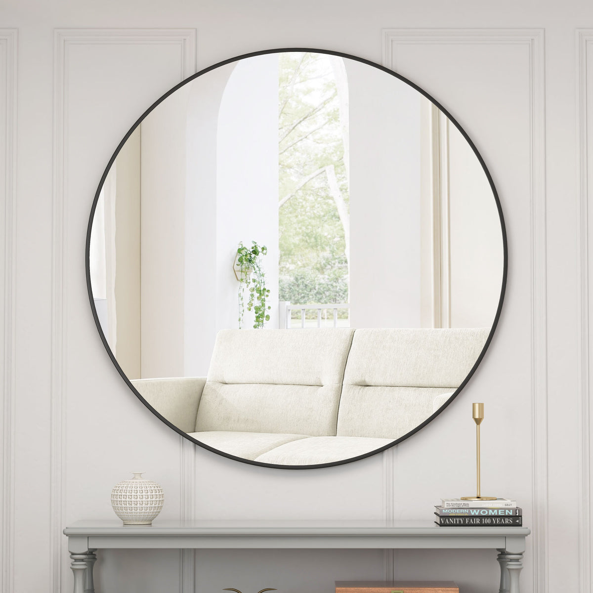 Round Vanity Dressing Wall Mirror