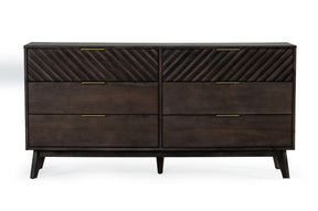 Modrest Daisy Mid-Century Dark Acacia Dresser