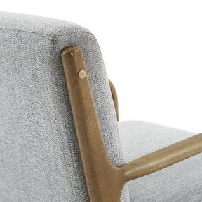 Modern Linen Lounge Chair