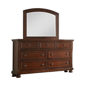 Galaxy Home Austin Seven Drawers Dresser Made with Wood in Dark Walnut