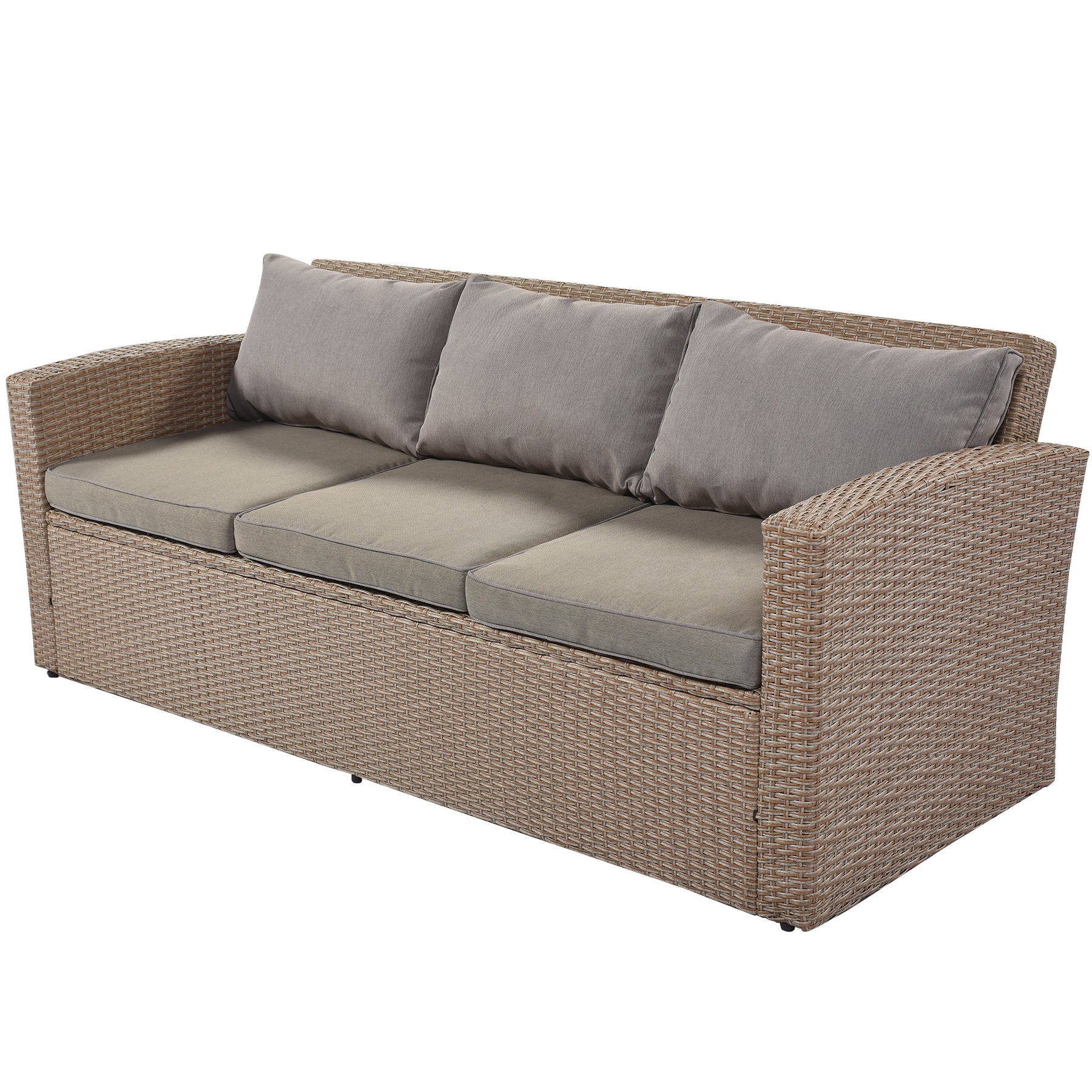 4 Piece Outdoor Patio Furniture Sofas Conversation Set