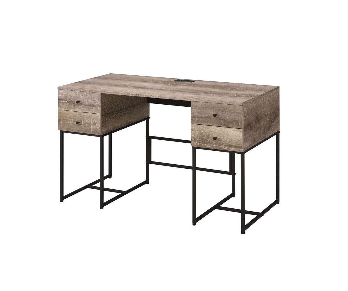 Desirre Writing Desk in Rustic Oak Finish