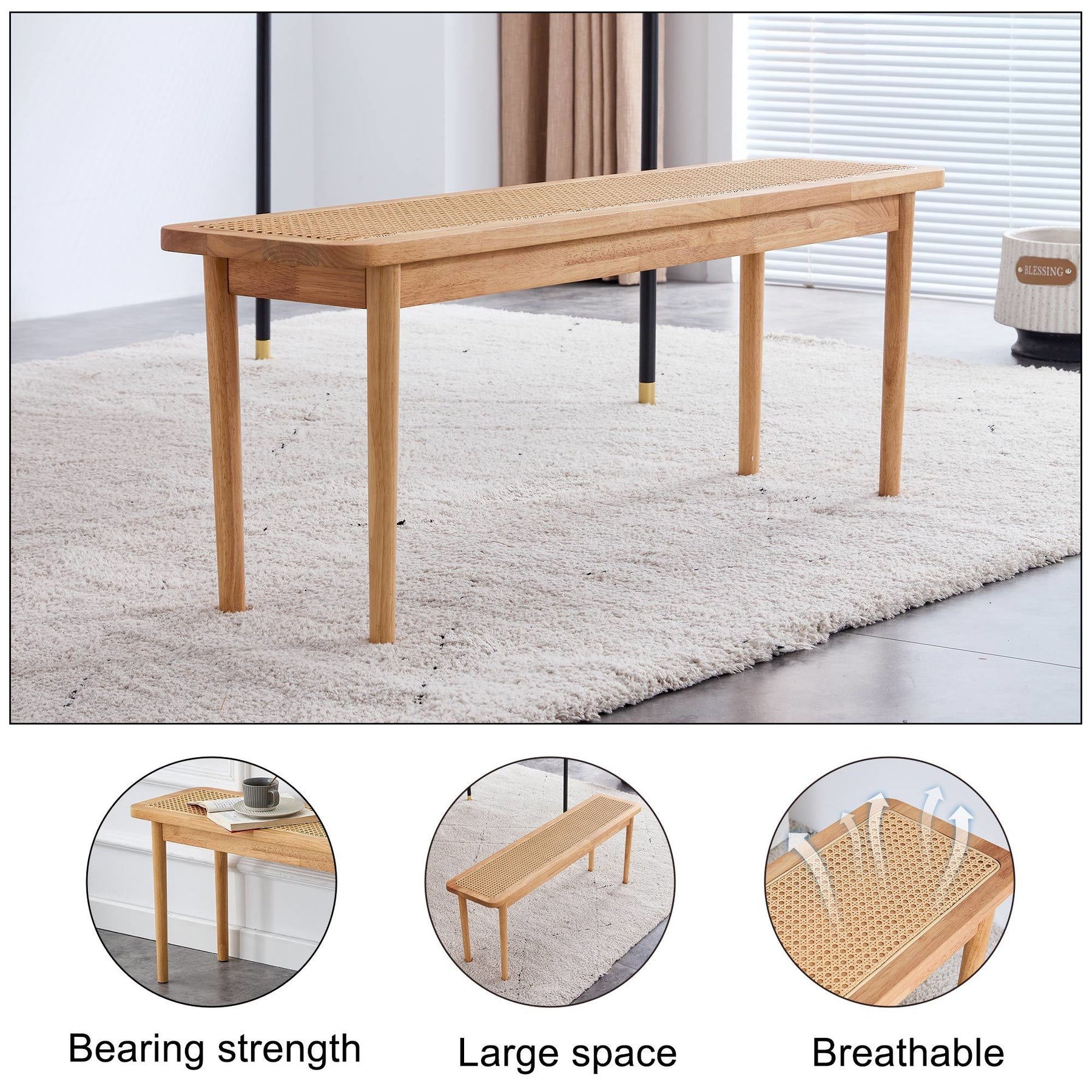 solid wood Dining Benches