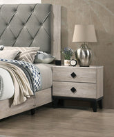 Contemporary Look Cream Color Nightstand