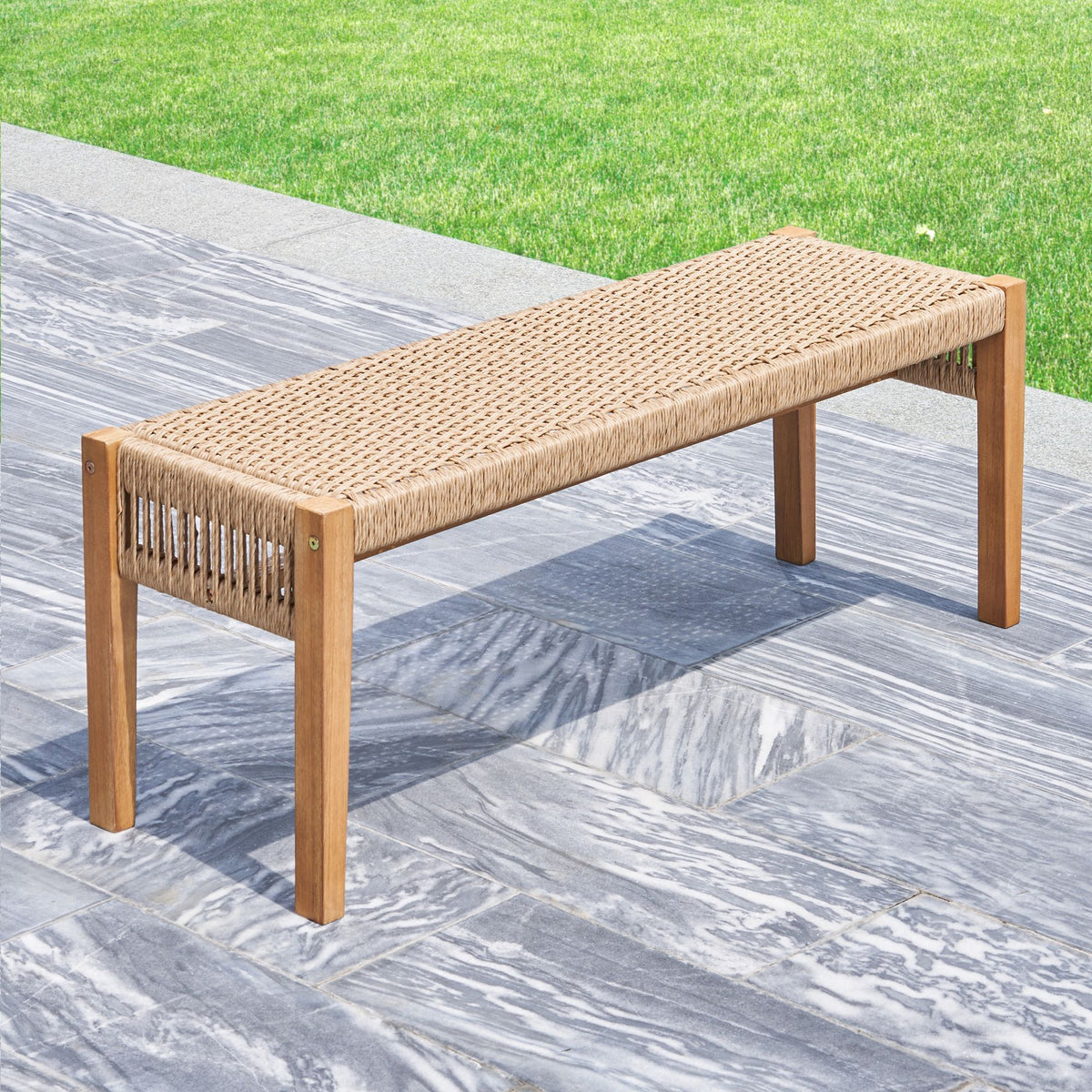 Mauricio Golden Oak Garden Bench