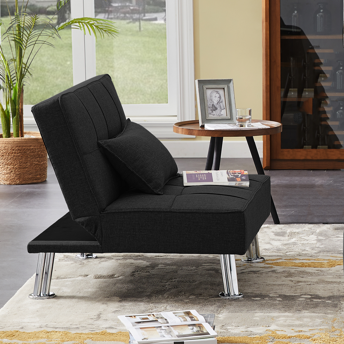 Modern Fabric Single Sofa Lounge Chair