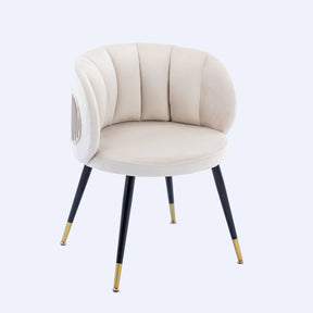 Off-White Velvet lounge chair