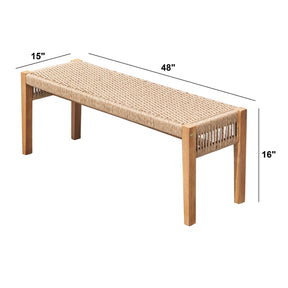 Mauricio Golden Oak Garden Bench