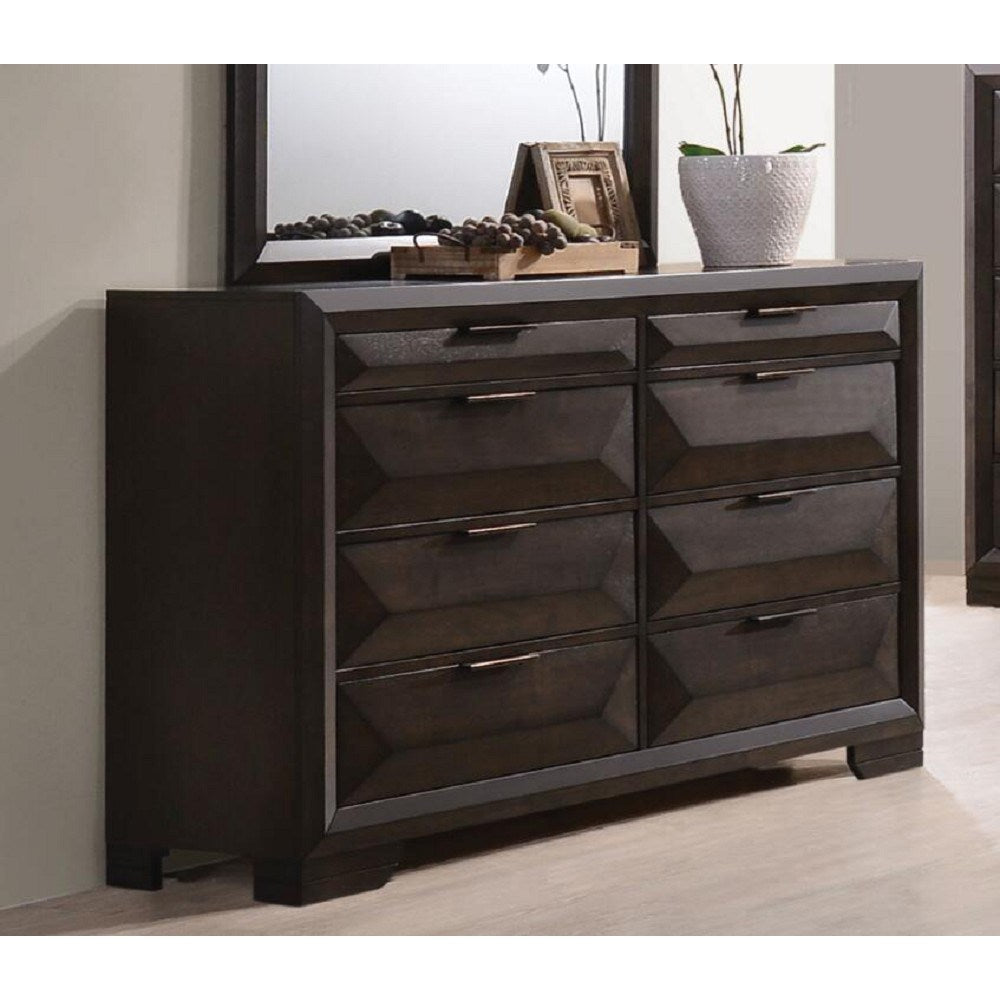 Merveille 8 Drawer Dresser in Espresso