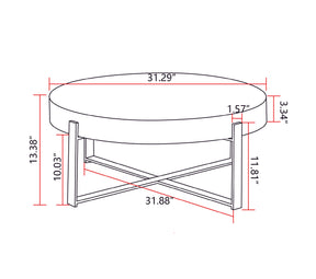 Modern Retro Splicing Round Coffee Table