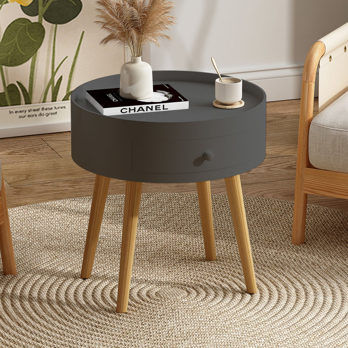 Modern Oak Side Table